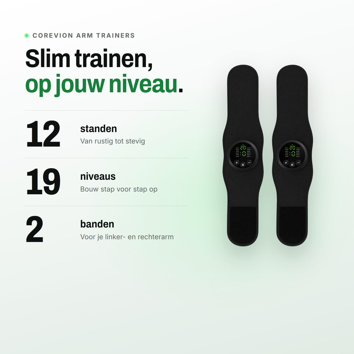 12 standen, 19 niveaus en 2 banden